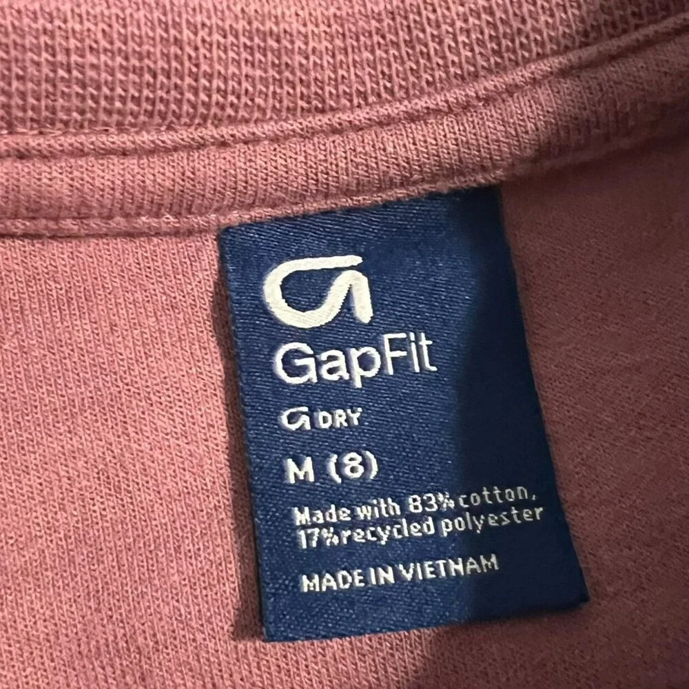 Gap Fit Dry M 8Y Mauve Pullover Sweatshirt